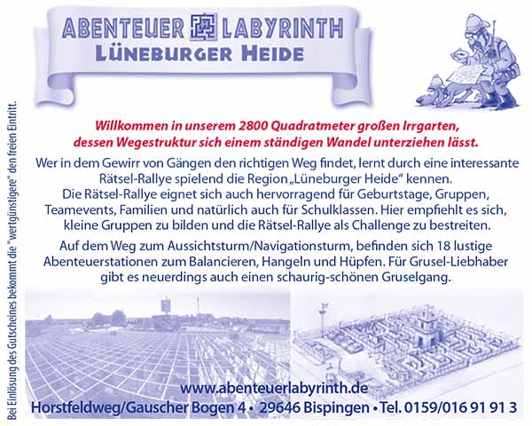 Abenteuerlabyrinth Bispingen