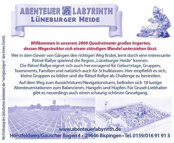 Abenteuerlabyrinth Bispingen