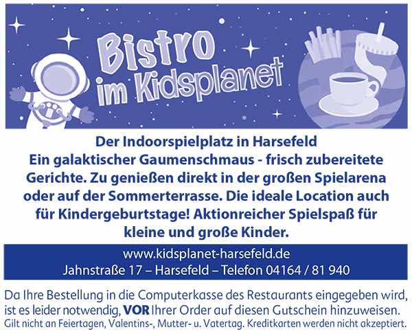 Bistro im Kidsplanet